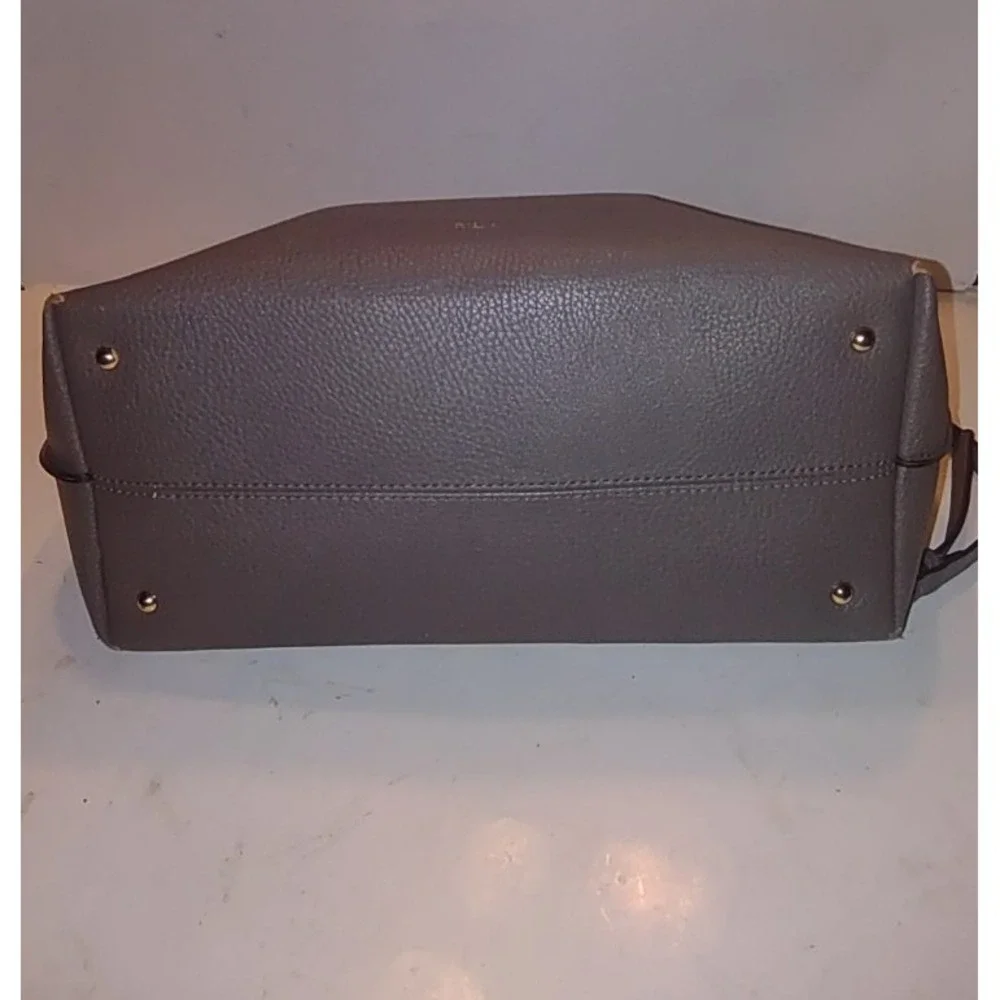 Lauren Ralph Lauren Cross Body Purse Taupe, Inside pocket, Shoulder Strap 18x13 - Picture 4 of 11